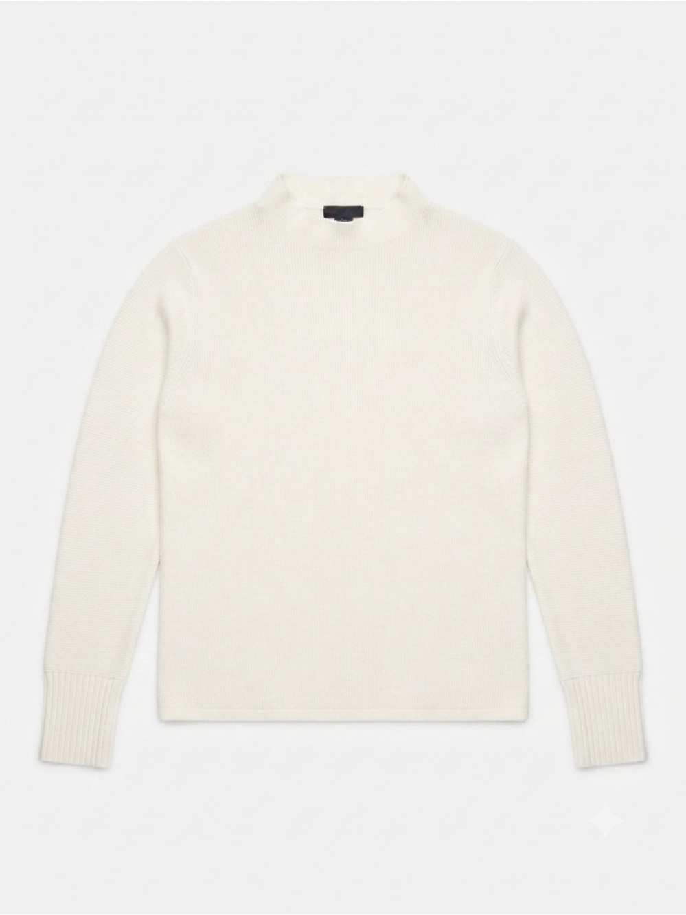 Ann Taylor Factory White Mock Neck Sweater Sz L